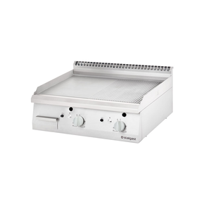 Grilovacia doska, plynová 800x700x250 mm, hladká/rebrovaná, 13 kW, G30 | STALGAST, 9731330
