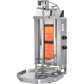 Gyros/kebab gril plynový, záťaž: 30 kg, 7 kW, G30 | POTIS, GD-2