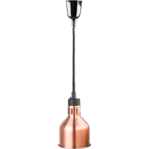 Infra lampa na ohrev jedla, závesná 0,25 kW, medená | STALGAST, 692602