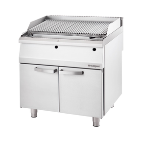Lávový gril plynový 800x700x850 mm, rošt V, 13 kW, G30 | STALGAST, 9733030