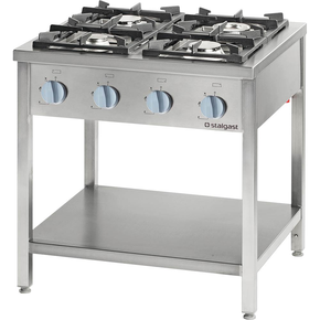 Plynový sporák, 4 horáky, 900x900x850 mm, 24,0 kW, G20 | STALGAST, 999531