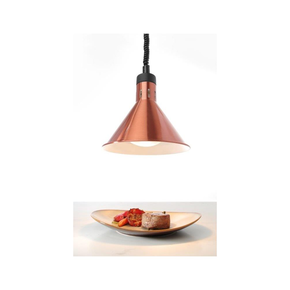 Závesná ohrievacia lampa o priemere 27,5 cm - medená | HENDI, 273876