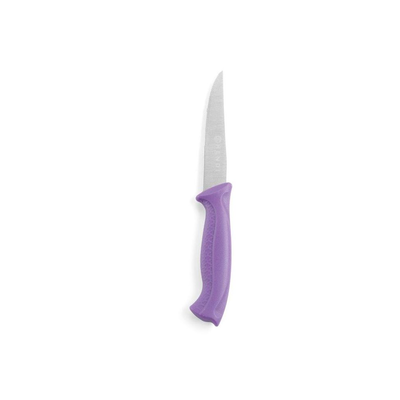 Univerzálny nôž s vrúbkovaným ostrím - fialový, 20,5 cm | HENDI, 842171