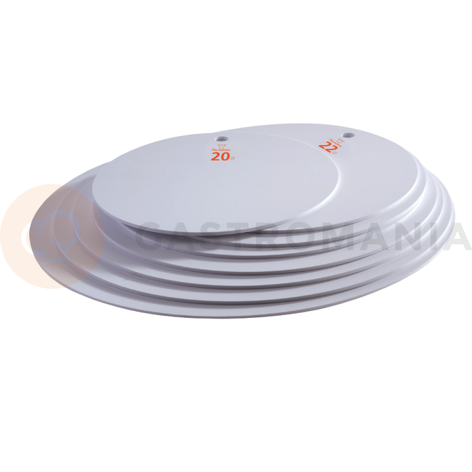 Sada okrúhlych plastových podložiek na tortu/múčnik (8ks) - SETDISK | MARTELLATO, Plastic Plates