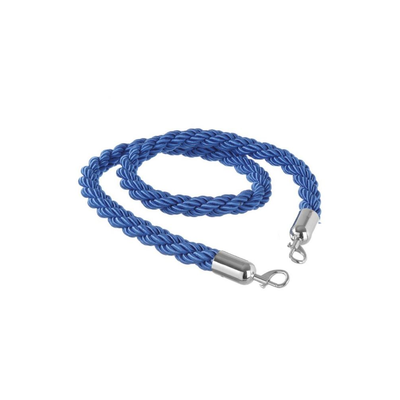 Modré lano so striebornými klipmy pre vymedzovacie stĺpiky 150 cm | HENDI, 810460