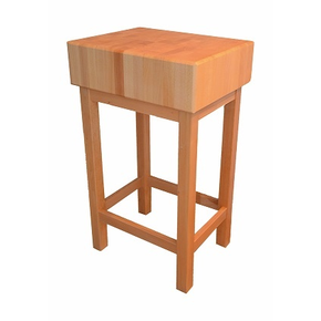 Mäsiarsky klát 600x600x200 mm STANDARD, na drevenom podstavci | JANPOL, STANDARD