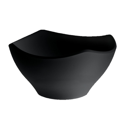 Misa obdĺžniková z melamínu 21x21 cm, čierna | APS, Zen