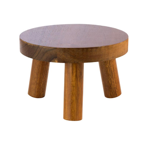 Bufetový stojan z prírodného dreva Ø25 cm | APS, Element