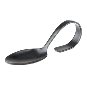 Servírovacia lyžica 12 cm, čierna | APS, Gun Metal