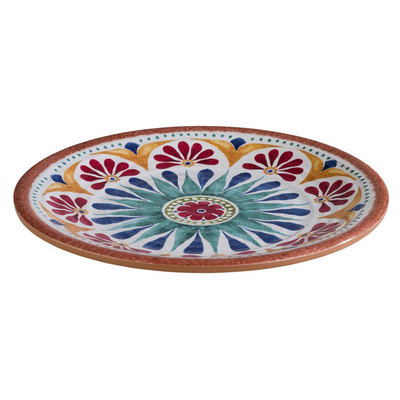 Oválny tanier z melamínu Ø 26,5 cm, farebný vzor | APS, Arabesque