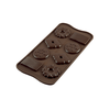 Forma na čokoládu a pralinky - sušenky, 49x29x6,8 mm, 129 ml - SCG25 Choco Biscuit | SILIKOMART, Easychoc