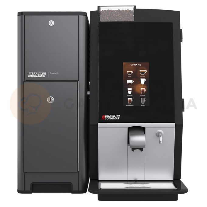Automatický kávovar na kávu a instantné nápoje s 2 mlynčekmi na kávu | BRAVILOR BONAMAT, Esprecious 21L