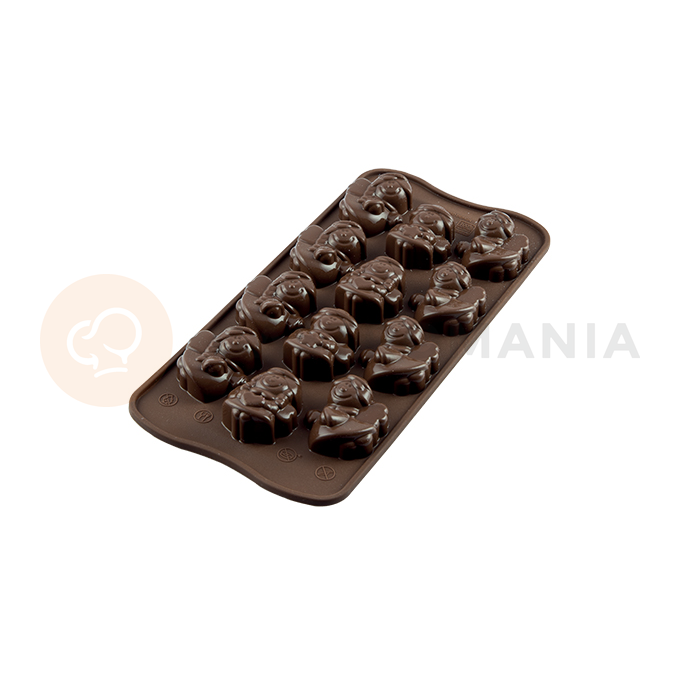 Forma na čokoládu a pralinky - anděl, 35x30x16 mm, 111,4 ml - SCG27 Choco Angels | SILIKOMART, Easychoc
