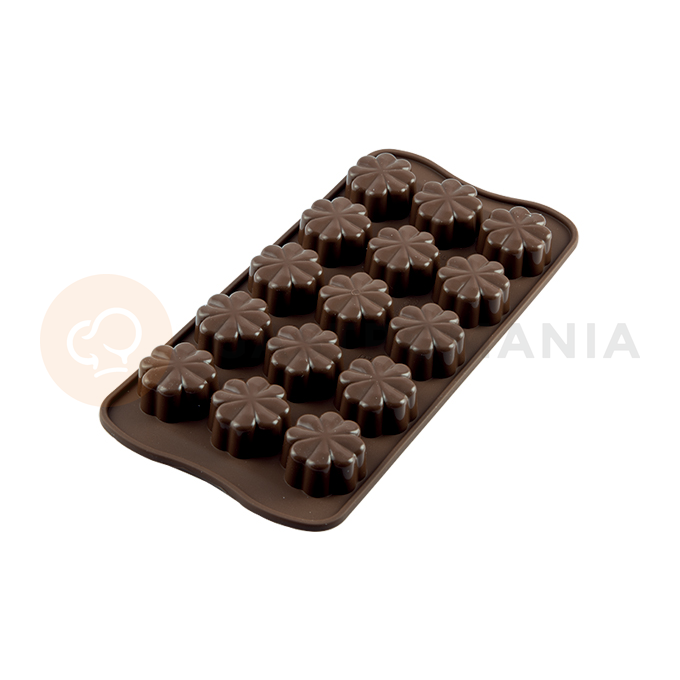 Forma na čokoládu a pralinky - květiny, 30x30x15,5 mm, 9 ml - SCG08 Fleury | SILIKOMART, Easychoc