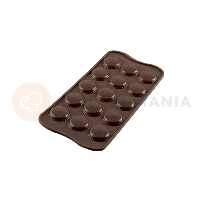 Forma na čokoládu a pralinky - makronky, 26 mm, 28 mm, 7,5 ml - SCG21 Macaron | SILIKOMART, Easychoc