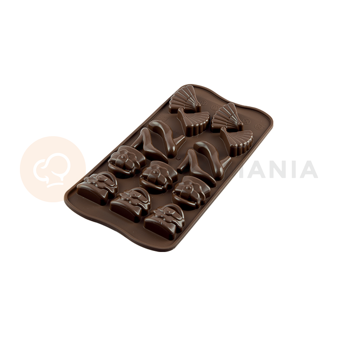 Forma na čokoládu a pralinky - móda, 41x30x12 mm, 8 ml - SCG14 Fashion | SILIKOMART, Easychoc