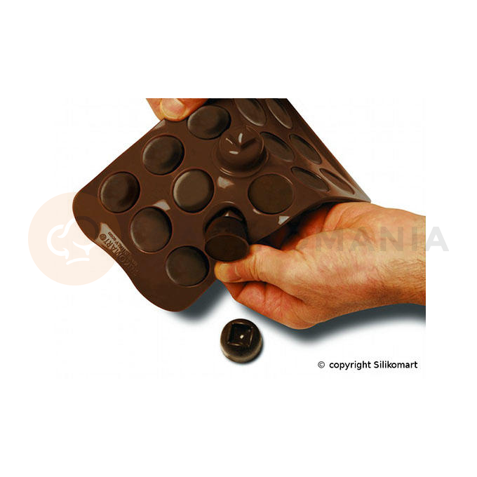 Forma na čokoládu a pralinky - smajlíci, 33x34x17 mm, 8 ml - SCG15 Mood | SILIKOMART, Easychoc