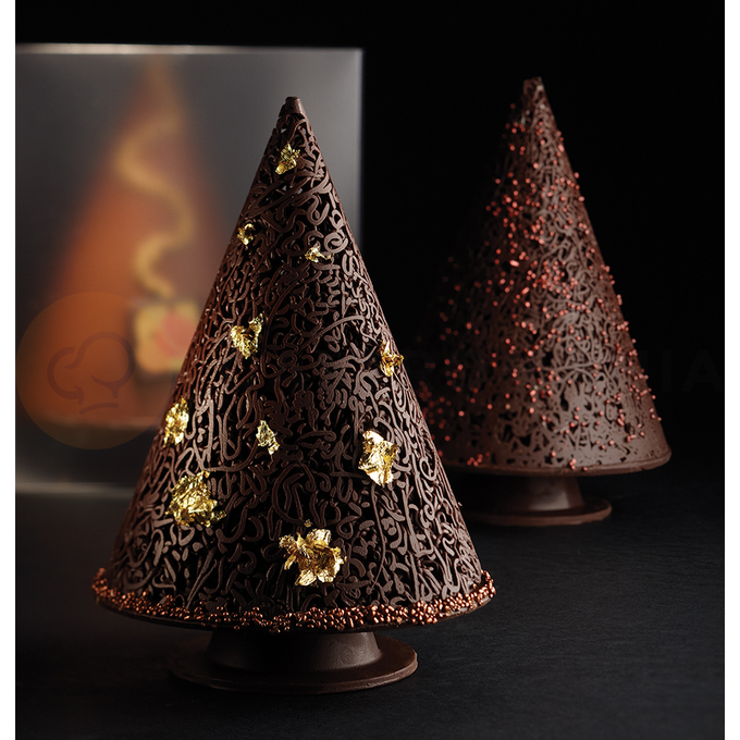 Forma na čokoládu - vianočný stromček, 110x160 mm, 250 g - KT16 | PAVONI, Albero a cono