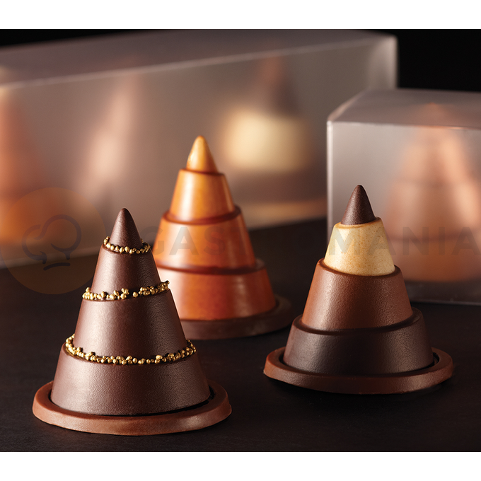 Forma na čokoládu - vianočný stromček, 75x90 mm, 350 g - KT60 | PAVONI, Kit alberelli