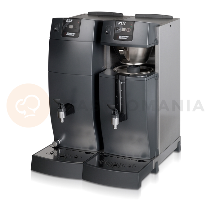 Prekvapkávač kávy so zabudovanou termoskou + výrobník horúcej vody, 400V | BRAVILOR BONAMAT, RLX 75