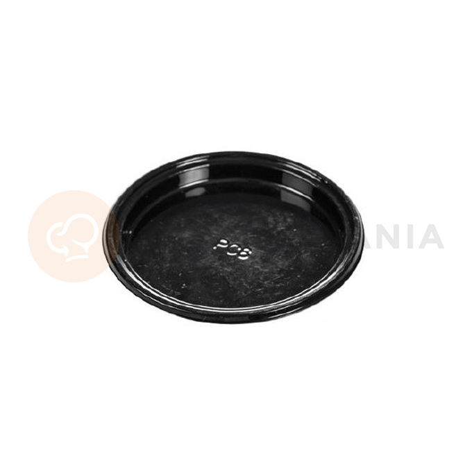 Sada černých tácků pro uchovávání moučníků, sušenek, dezertů a pralinek - 100 ks; 78 mm | SILIKOMART, Small Tray Round