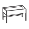 Stôl s dvojkomorovým drezom z pravej strany 1500x600x900 mm | RILLING, AST 0615C 2RTO