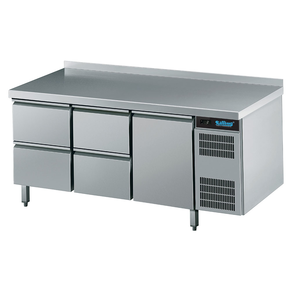 Chladiaci stôl 4 zásuvky a dvere 420 l, 1725x700x850 mm | RILLING, AKT EK731 1601-2/2/1