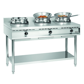 Plynový varič WOK, 3 horáky, 1500x600x960 mm | BARTSCHER, 1053103
