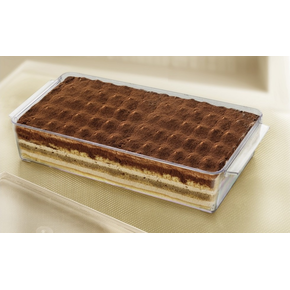 Plastová krabička s vekom na tiramisu, 27,5 x 18 x5,5 cm | ALCAS, 132/3