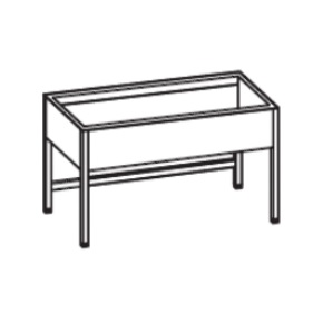 Stôl s dvojkomorovým drezom z ľavej strany 1500x600x900 mm | RILLING, AST 0615C 2LTO