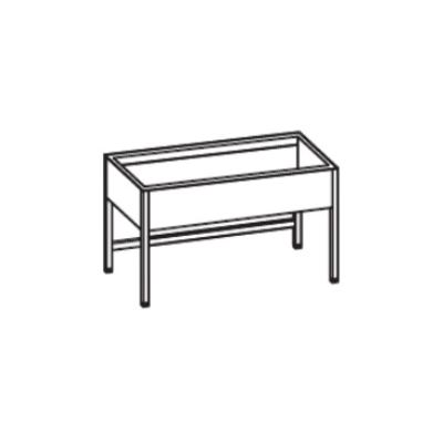 Stôl s dvojkomorovým drezom z ľavej strany 1500x600x900 mm | RILLING, AST 0615C 2LTO