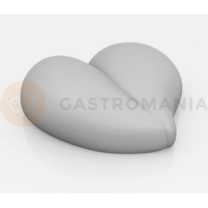 Silikónová forma na predkrmy, 8x srdce, 65x60x21 mm, 46 ml, 400x300 mm - PX3206S | PAVONI, Heart