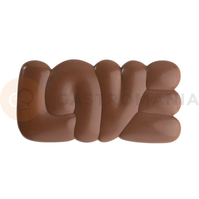 Tritanová forma na tabuľku čokolády - 3 ks x 100g, 150x76x10 mm - PC5000FR | PAVONI, Lovely