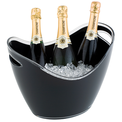 Nádoba na víno, šampanské z plastu, čierna 350x270x255 mm | APS, 36054