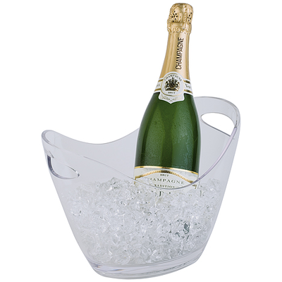 Nádoba na víno, šampanské z plastu, priehľadná 270x200x210 mm | APS, 36052