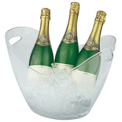 Nádoba na víno, šampanské z plastu, priehľadná 350x270x255 mm | APS, 36048