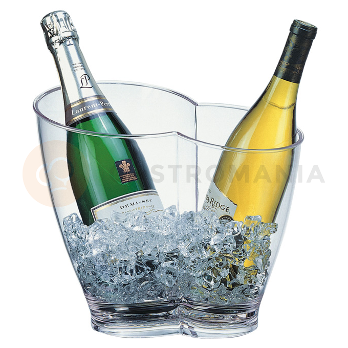 Nádoba na víno, šampanské, dvojitý - akryl 305x215x260 mm | APS, 36056