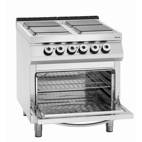 Elektrický sporák 800x900x900 mm, 4 výhrevné časti | BARTSCHER, 296325