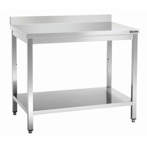 Pracovný stôl séria 700, 1200x700x850 mm, s lištou | BARTSCHER, 312127