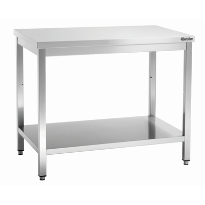 Pracovný stôl séria 700, 1200x700x850 mm, s otvorenou policou | BARTSCHER, 311127