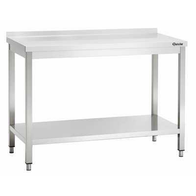 Pracovný stôl séria 700 s lištou, 1300x700x850 mm  | BARTSCHER, 308137
