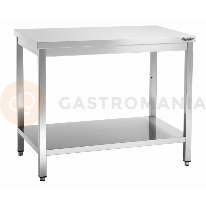 Pracovný stôl séria 700, 1000x700x850 mm, s otvorenou policou | BARTSCHER, 311107