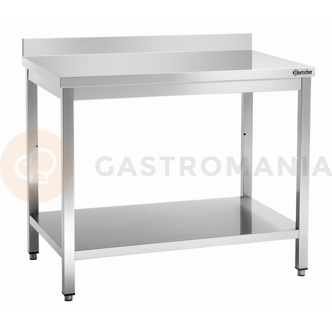 Pracovný stôl séria 700, 1600x700x850 mm, s lištou | BARTSCHER, 312167