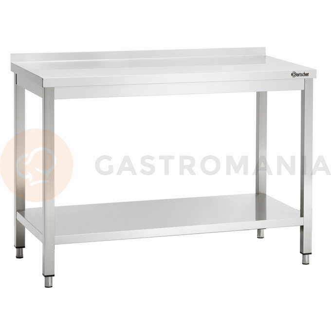 Pracovný stôl séria 700 s lištou, 1000x700x850 mm  | BARTSCHER, 308107