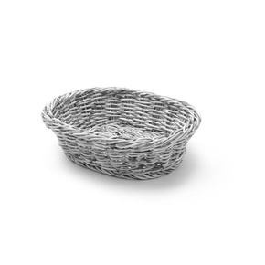 Košík oválny, 250x190x65 mm, šedý | HENDI, 426616