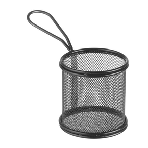 Mini košík na vyprážané pokrmy 90x90x90 mm | HENDI, 425633