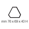 Sada: tácka + 35 formičiek na monoporcie - 600x400 mm, 75 gr, trojuholník, 76x69x40 mm | PAVONI, TTRS