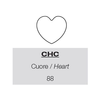 Silikónová šablóna na dekoráciu - srdce, 600x400x4 mm, 88 důlků | PAVONI, CHC