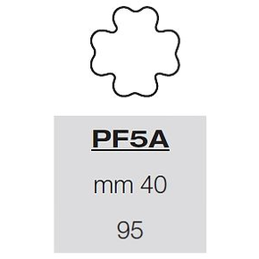 Šablóna s formičkami na cesto - 95x kvetina 40 mm, 57,5x39 cm | PAVONI, PF5A