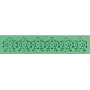Silikónová forma na krajky a dekoračné vzory - 80,5x390 mm - SMD08 | PAVONI, Magic Decor